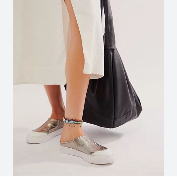 Free People leather Silver Slip-on Mule(Size 8) - Picture 9 of 9